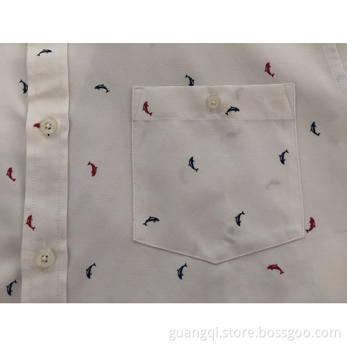 Men's CVC print long sleeve shirt